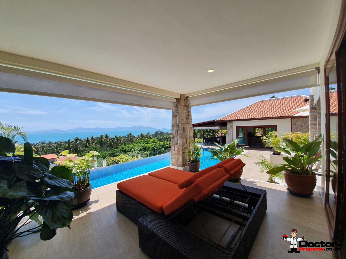4 Bedroom Pool Villa with Seaview - Bang Por, Koh Samui - For Sale